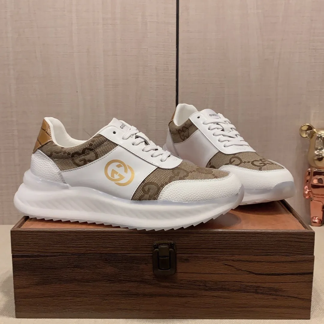 Men's men's shoes💰460💰💰🎩🎩[Lightning][Lightning] "Gucci*" The latest and most popular casual sports shoes, top brand [seduce] luxury~purchase, top~quality. [Strong] The upper is made of imported breathable cowhide with material ➕ breathable sheepskin feet (•) and fine workmanship. The original stylish and stylish soft rubber wear-resistant and non-slip outsole is light and comfortable on the feet. The real thing looks better when taken in real life. 413: code: 38-44, can be customized 45